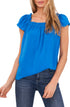 ruffled-square-neck-flutter-sleeve-top