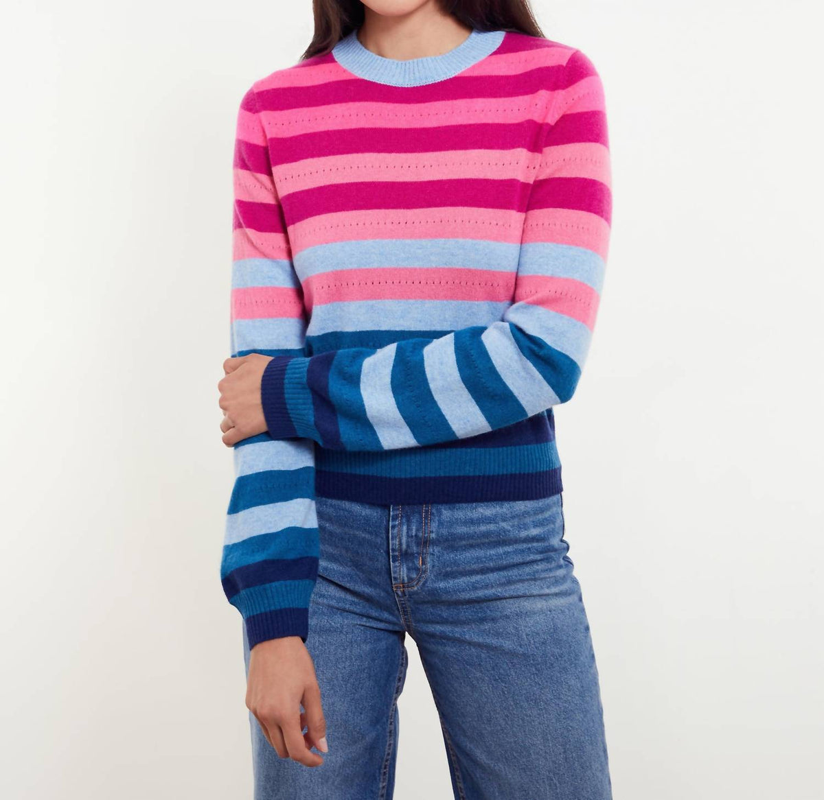 &Isla - Ariana Stripe Crew Top