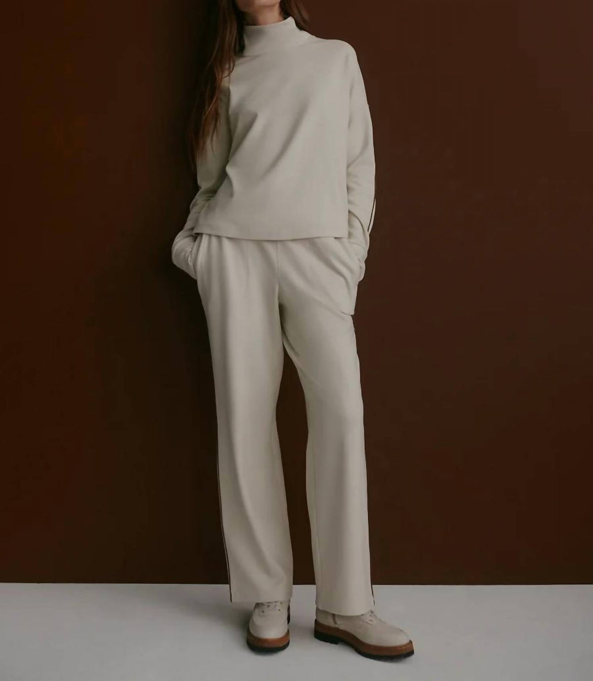Varley - Brushed Rib Straight Leg Pant