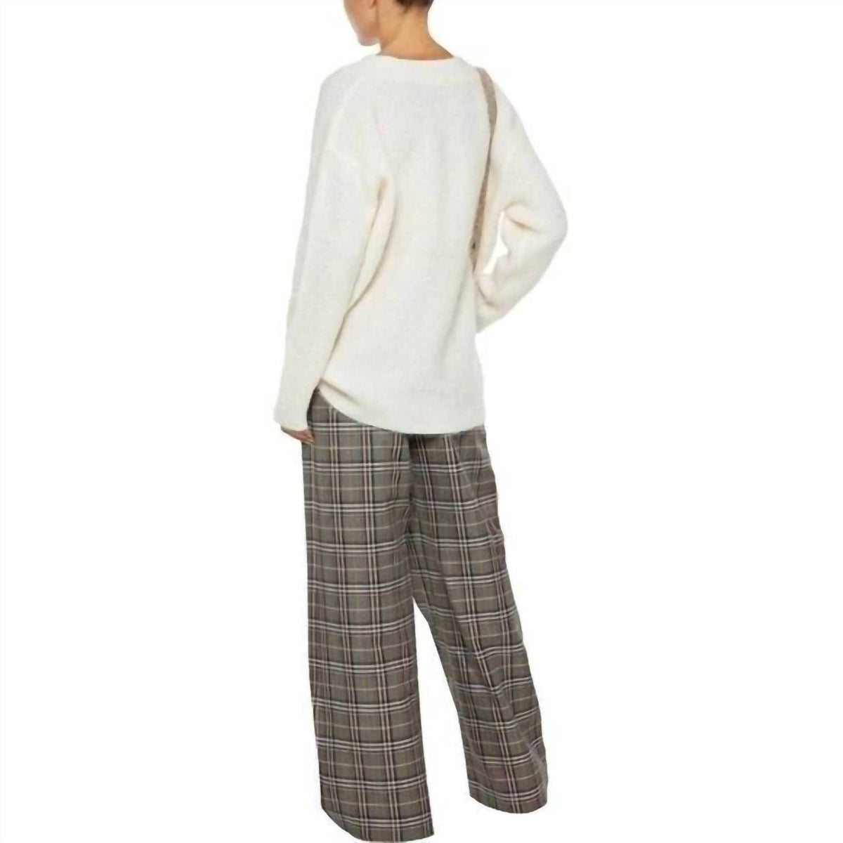 Ganni - Callahan V Neck Wool Mohair Knit Sweater