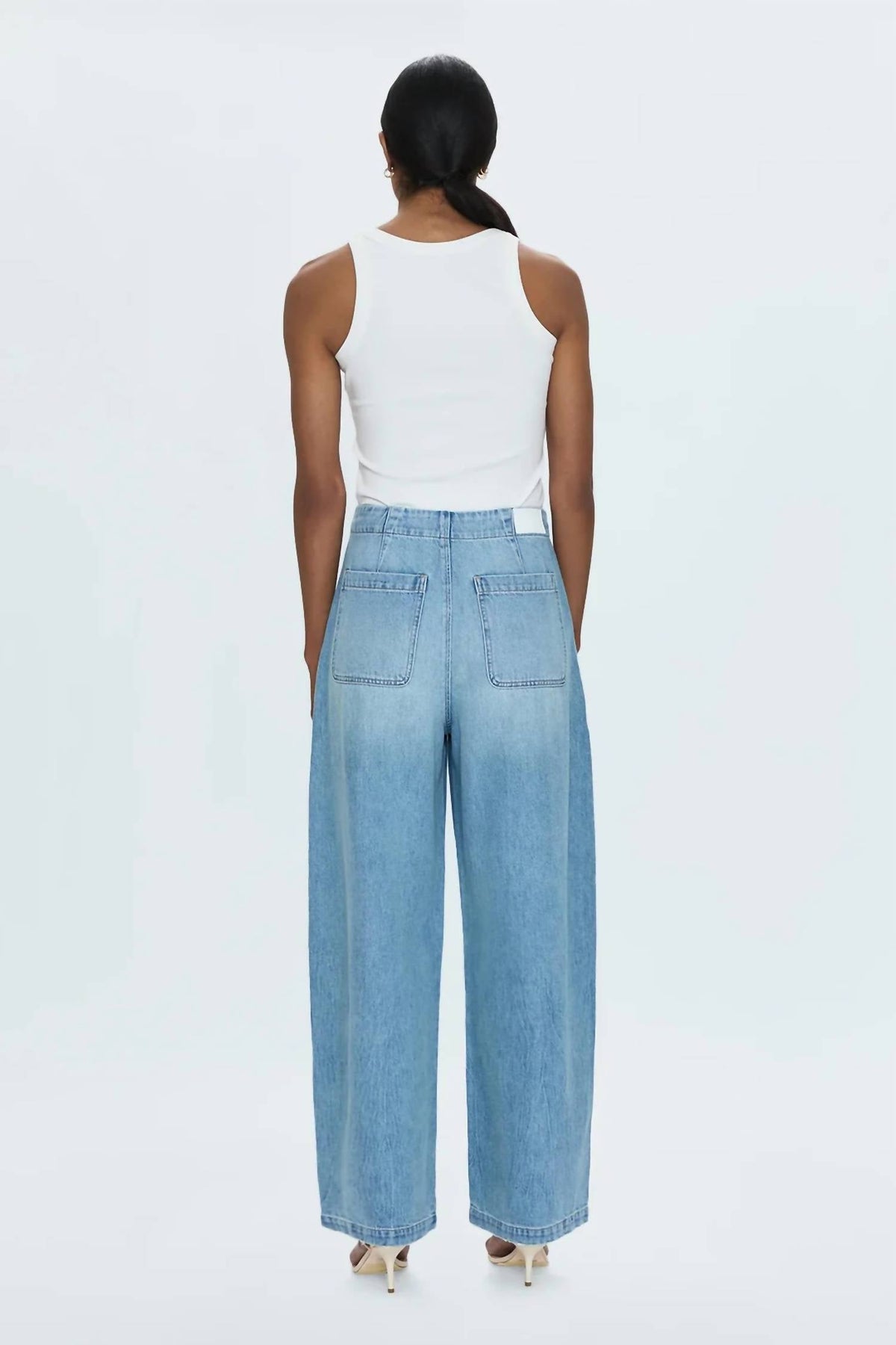 Pistola - Lottie High Rise Relaxed Bowed Jeans