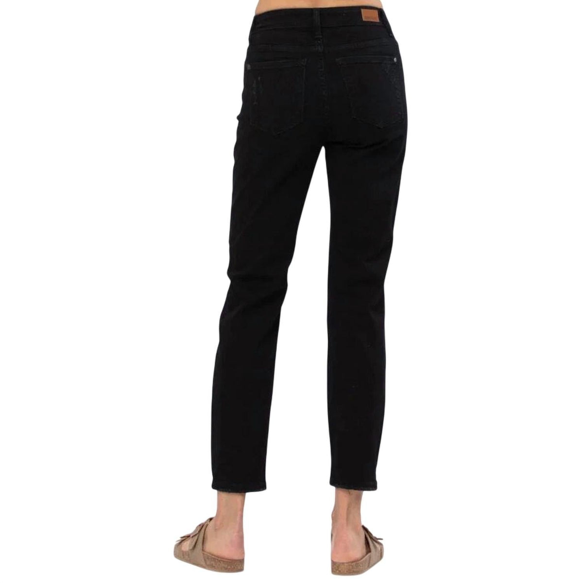 Judy Blue - High-waist Destroyed Boyfriend Jeans