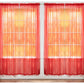 J&V TEXTILES 4-Pack Value: Solid Sheer Window Curtain Panels