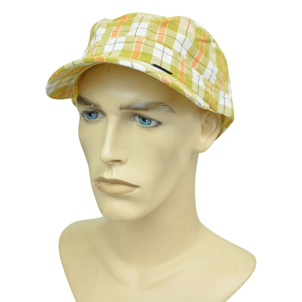 Peter Grimm Plaid Fatigue Military Style Cadet Fitted Lg Hat Cap Relaxed