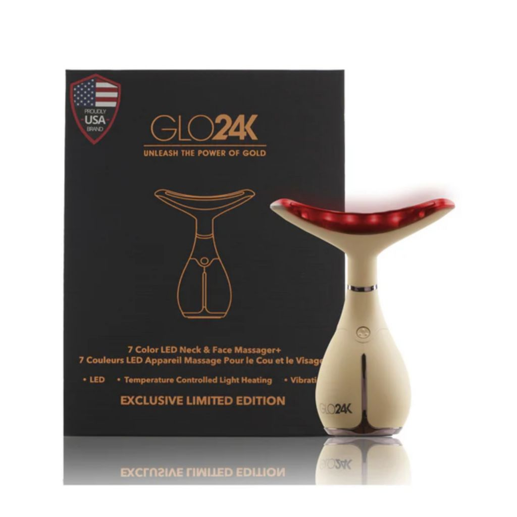 GLO24K Limited Edition 7-Color LED Neck & Face Beauty Device