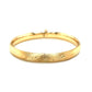 Classic Floral Carved Bangle in 14k Yellow Gold (8.0mm)