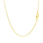 14k Yellow Gold Round Cable Link Chain 1.1mm
