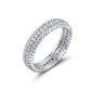 4 CTTW Silver-Tone Eternity Ring with Simulated Diamonds