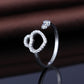 Sterling Silver Heart And Key Minimalist Adjustable Ring