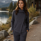 Dakota Hoodie Sweatshirt Jacket - Charcoal