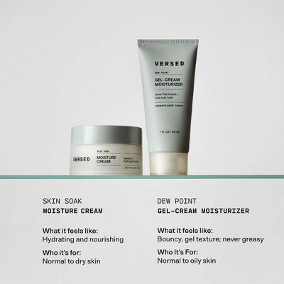 Versed Dew Point Moisturizing Gel-Cream 2 fl oz - Imperfect Container