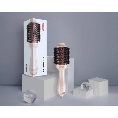 TYMO Volumizer Hot Air Brush Hair Dryer Champagne Pink - New