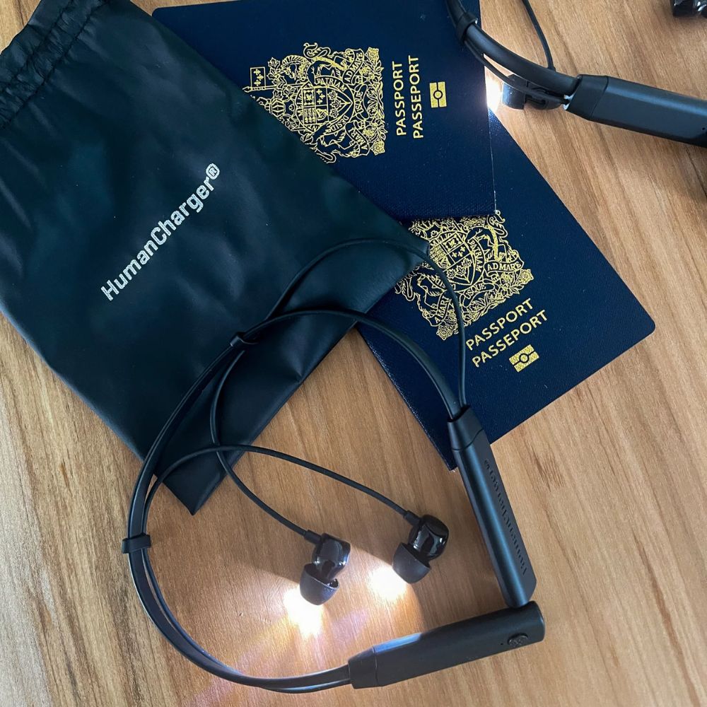 SAD UV-Free Light Headset with Earbuds - Portable for SAD, Energy, Mood, Sleep, and Jet Lag.