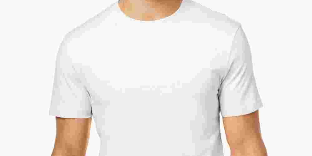 Club Room Men's Performance Crew Neck T-Shirt  White Size X-Large