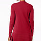 Charter Club Women's Open-Front Cardigan Red Size XX-Large