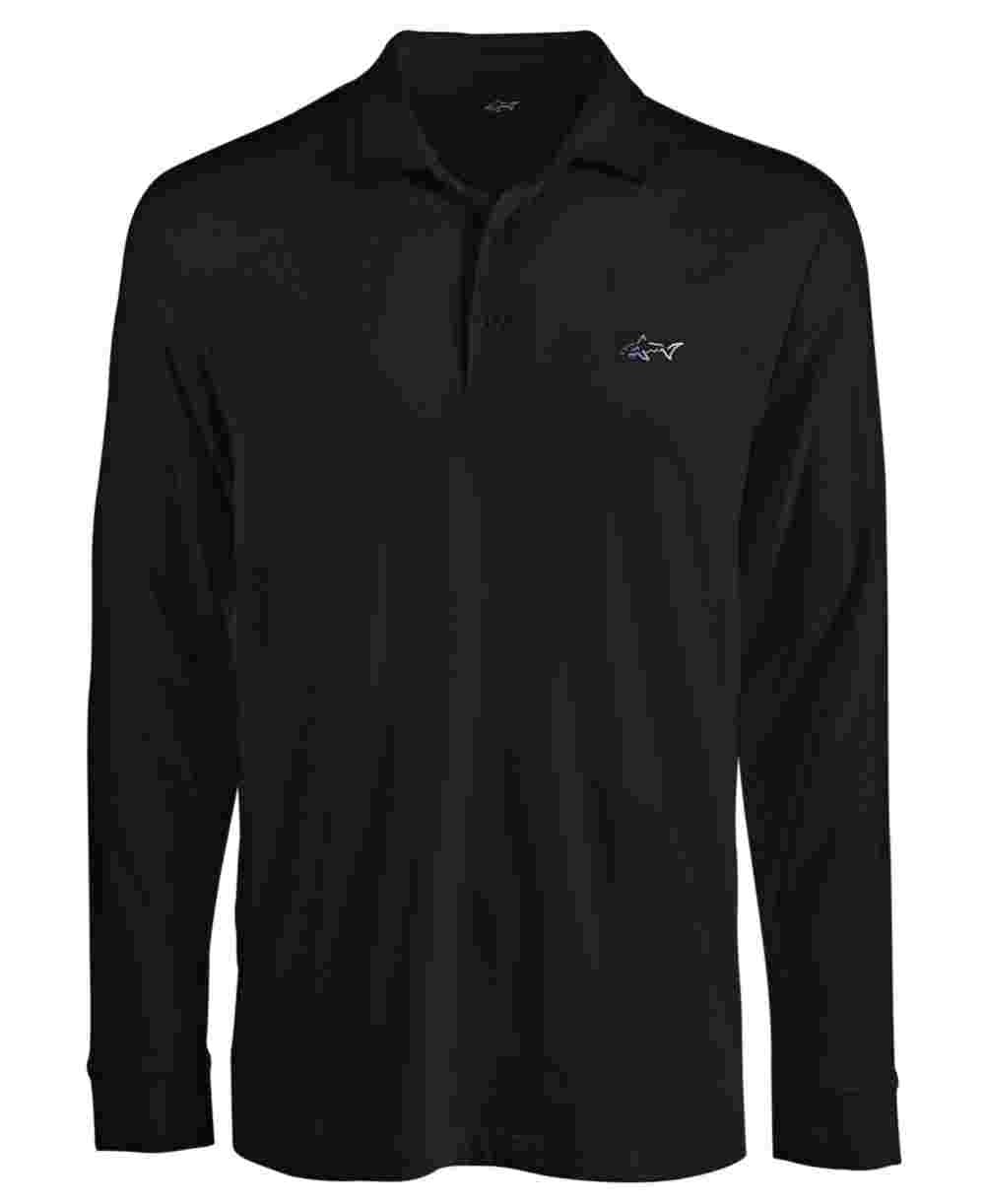 Attack Life Men's Long Sleeve Polo  Black Size X-Large
