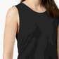 Alfani Women's Scoop Neck Ruched Tank Top Black Size X-Small