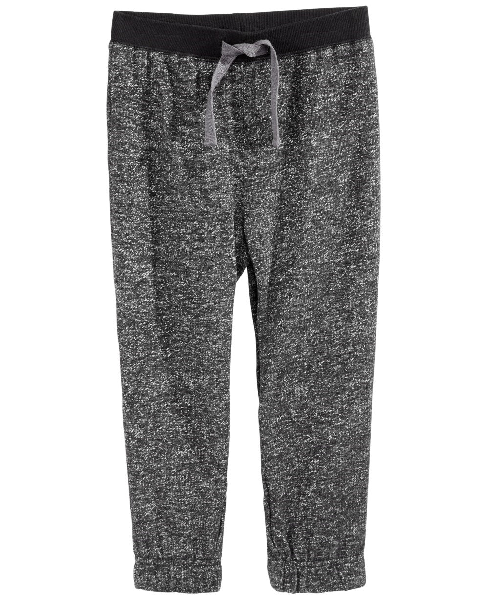First Impressions Toddler Boys Marled Jogger Pants  Black Size 3T