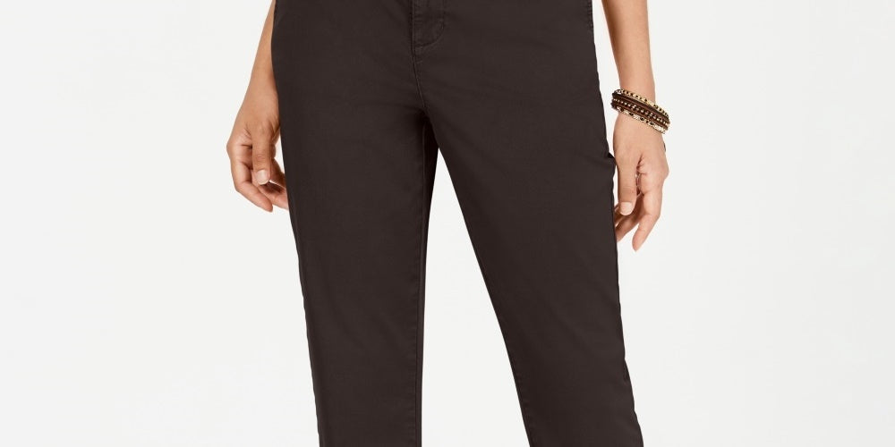 Style & Co Women's Chino Pants Dark Brown Size 16
