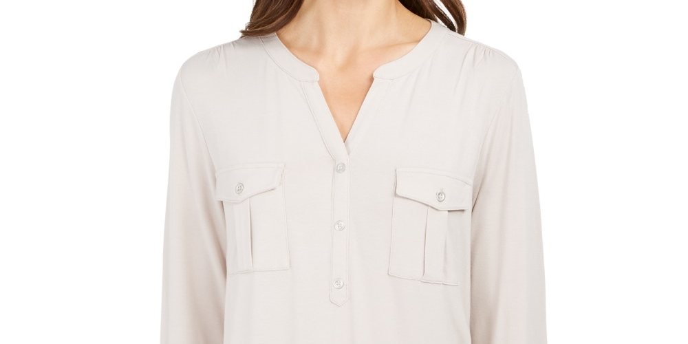 Style & Co Women's Top -Beige- Size Medium
