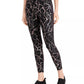 Ideology Women's Printed Luster Leggings Black Size X-Small