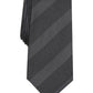 Alfani Men's Slim Textured Stripe Tie Black Size Regular