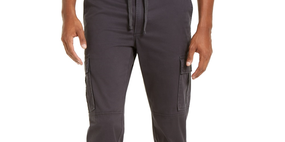 Sun + Stone Men's Hybr Cotton Jogger Pants Dark Gray Size 31X30