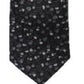 Bar III Men's Clinton Silk Print Business Neck Tie Black Size Regular