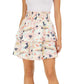 Maison Jules Women's Floral-Print Tiered Skirt  White Size X-Small
