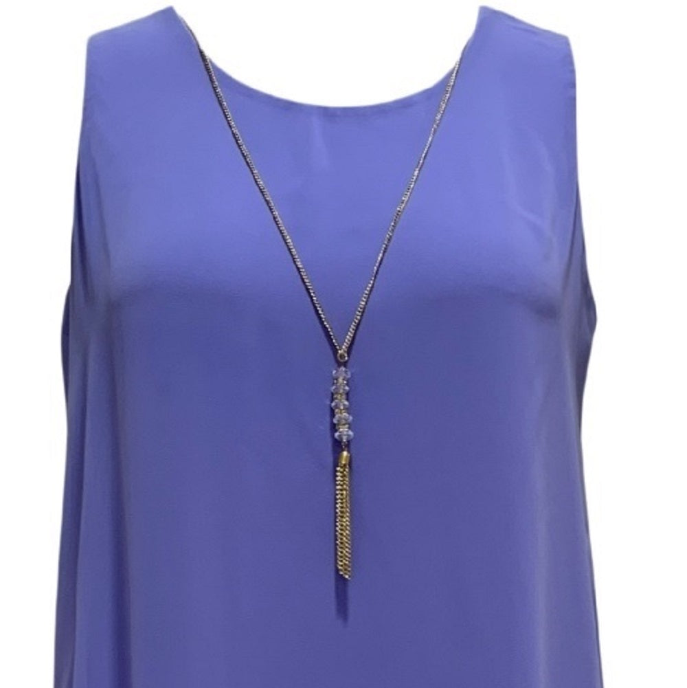 JM Collection Women's Necklace-Embellished Sheath Dress Purple Size X-Large