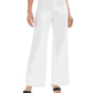 Kasper Women's White Straight Leg Pants Natural Size 12