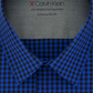Calvin Klein Men's Extra Slim-Fit Performance Stretch Temperature Regulating Check Dress Shirt Blue Size 34x35