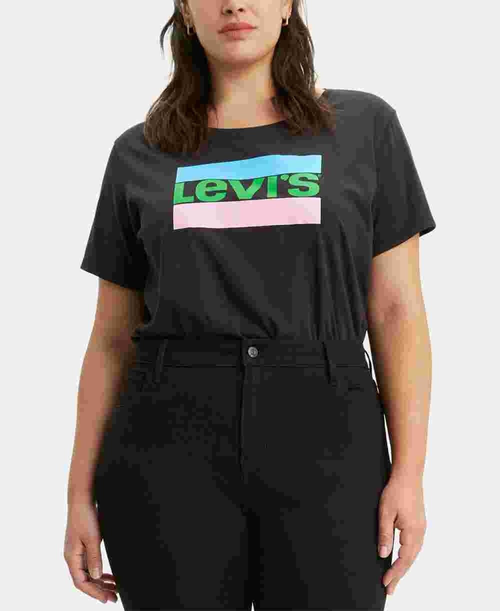 Levi's Women's Trendy Perfect T-Shirt Black Size 1X