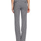 Cece Women's Houndstooth High Rise Bootcut Pants Gray Size 2