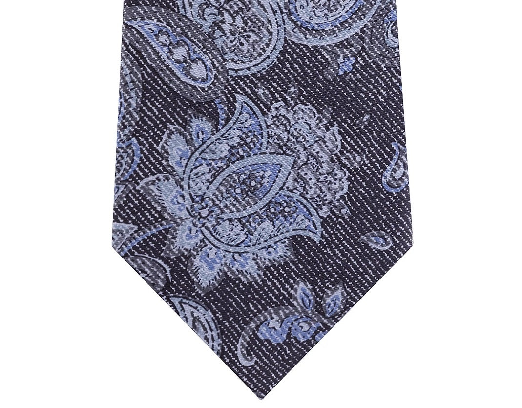 Michael Kors Men's Silk Printed Neck Tie Gray Size Regular