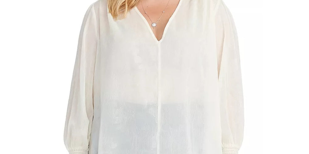 Rachel Roy Women's Trendy Plus Size Lulu Top White Size 2X