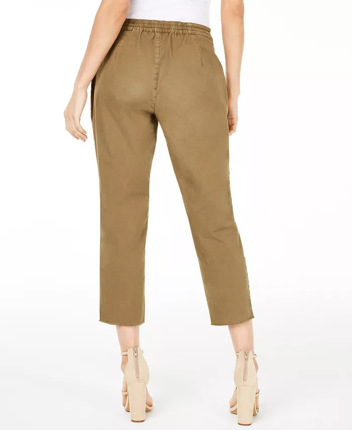 Guess Women's Anya Cargo Pants Dark Green Size 4