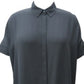 Alfani Women's Pleated-Back Shirt Black Size XX Large