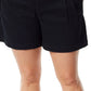 Gloria Vanderbilt Women's Pleated Shorts Black Size 16