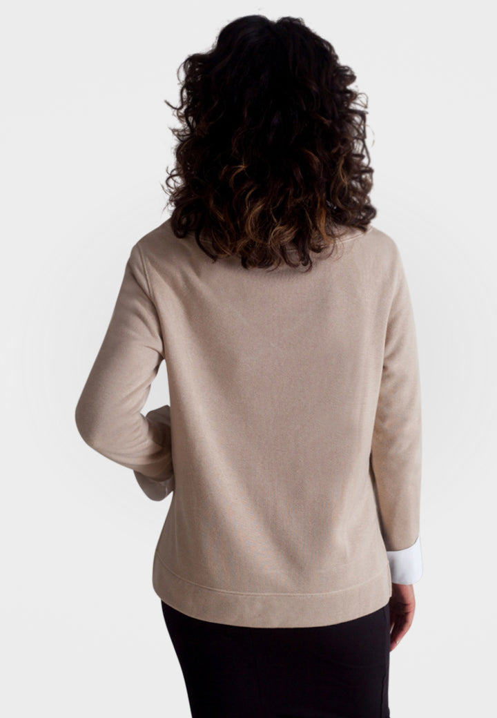 Power Vee 'Sweater' Sweatshirt - Camel