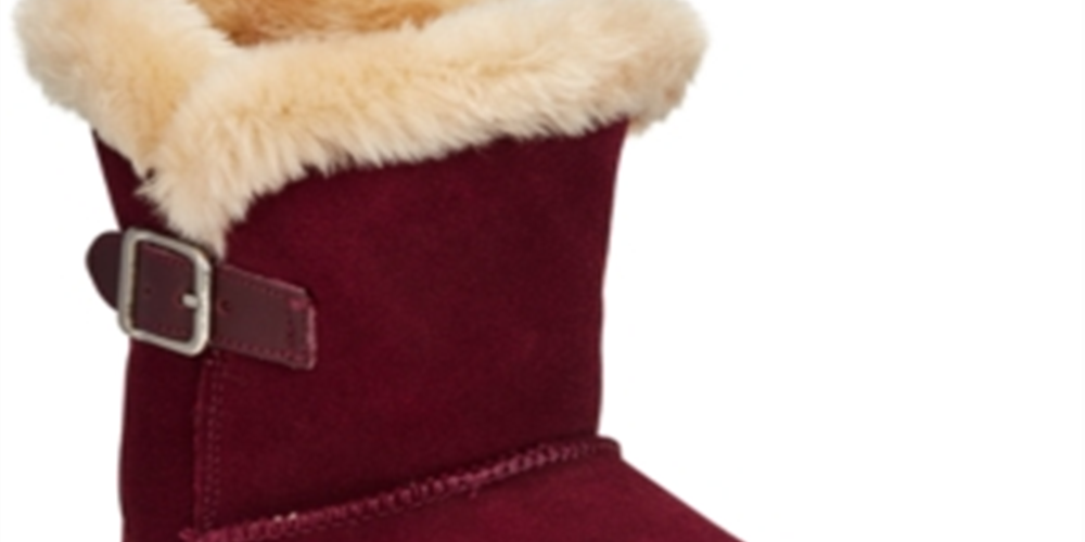 Style & Co Women's Tiny Suede Winter Boots Red Size 6 M