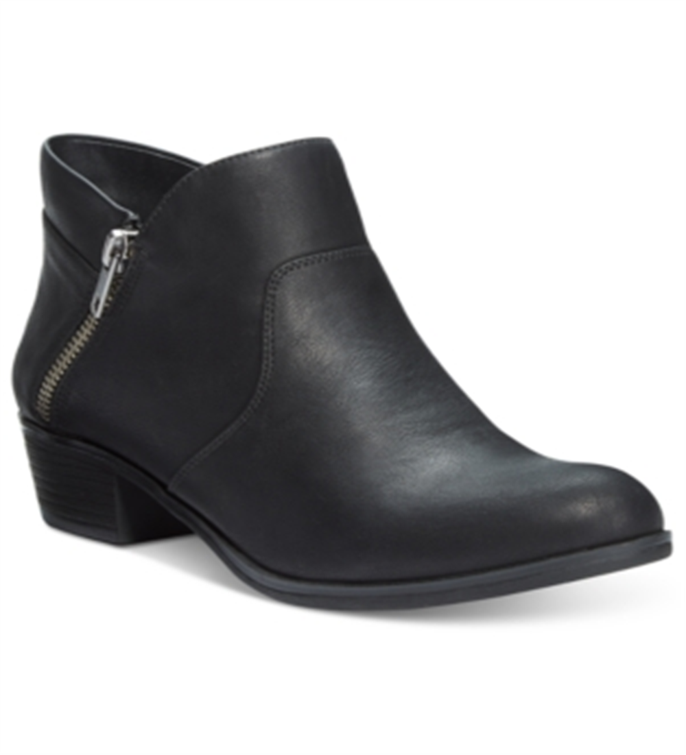 American Rag Womens Black Padded Abby Round Toe Block Heel Booties Size 10 M