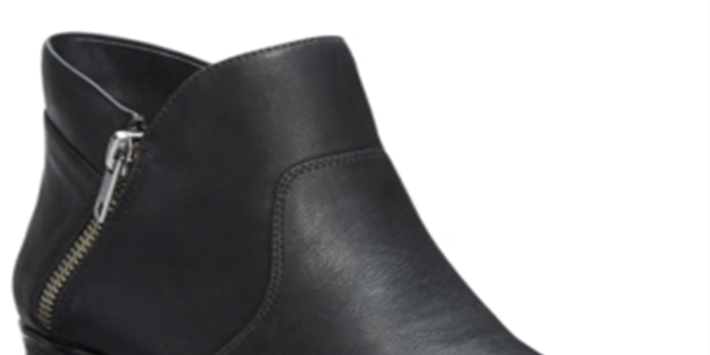 American Rag Womens Black Padded Abby Round Toe Block Heel Booties Size 10 M