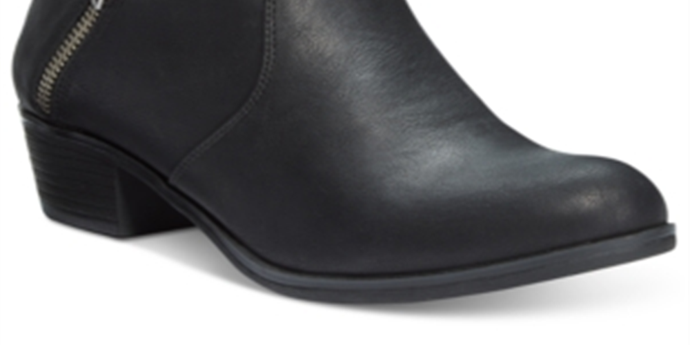American Rag Womens Black Padded Abby Round Toe Block Heel Booties Size 10 M