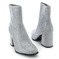 MIA "Piana" Rhinestone Knit Ankle Boots