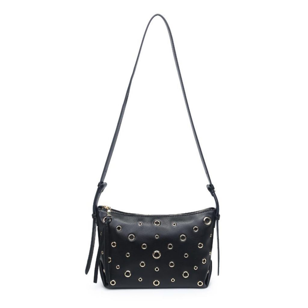 Urban Expressions Taran Grommeted Faux Leather Crossbody Bag