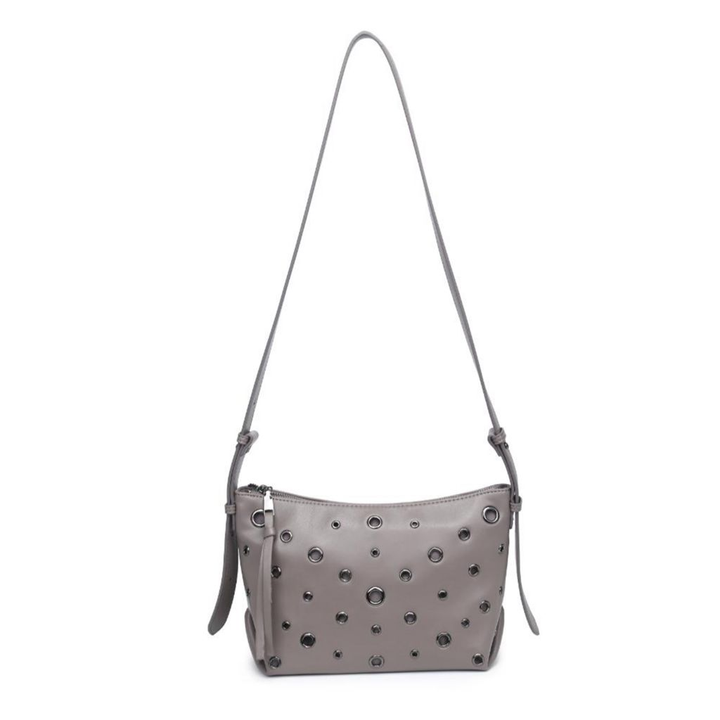 Urban Expressions Taran Grommeted Faux Leather Crossbody Bag