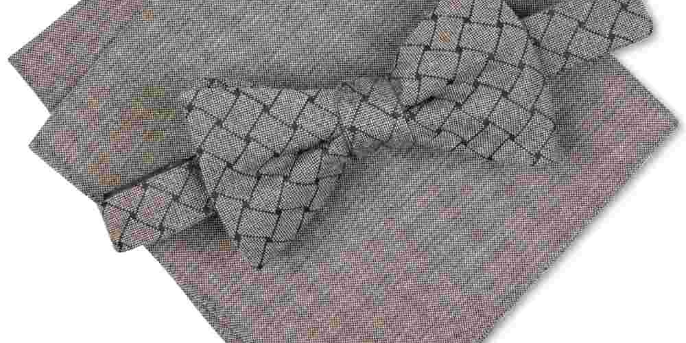 Alfani Men's Solid Mode Bow Tie Gray One Size