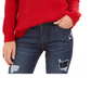 Style & Co Women's  Ribbed Drop-Shoulder Sweater Red Size XX-Large