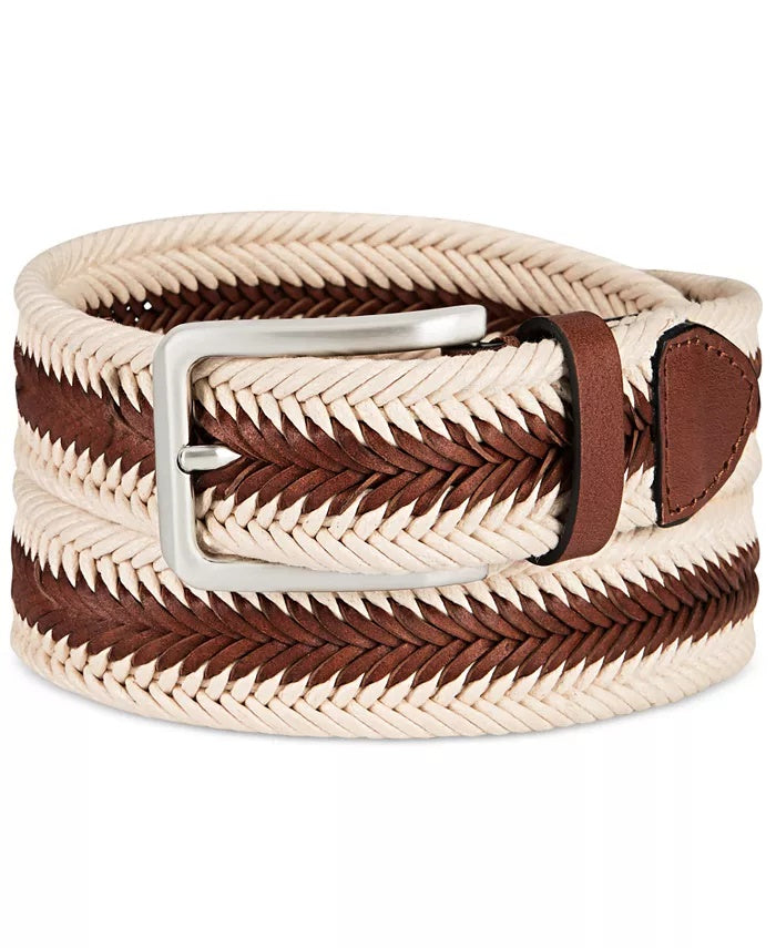 Tasso Elba Men's Braided Casual BeBeige Size Small
